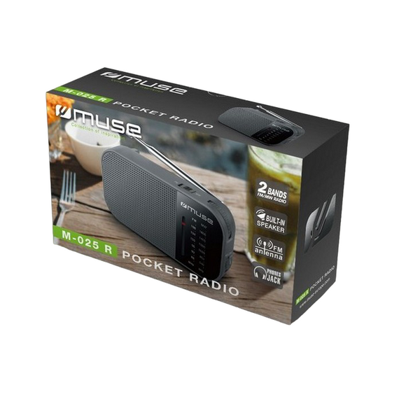 Radio portabil MUSE M-025 R, Negru, 3 image