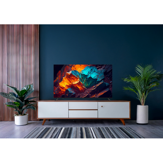 55" QLED SMART TV KIVI 55U770QB, 3840x2160 4K UHD, Android TV, Negru, 2 image