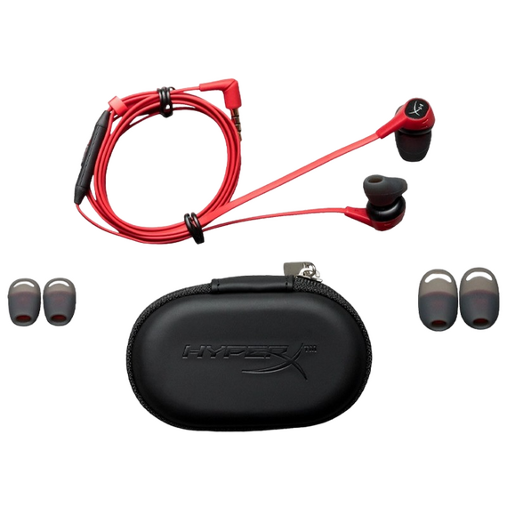 Căști gaming HyperX Cloud Earbuds II, Cu fir, Roșu, 2 image