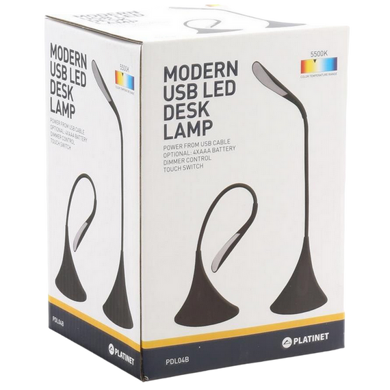 Lampa de birou Platinet DESK LAMP 3,5W FLEXIBLE 43827, Negru, 5 image