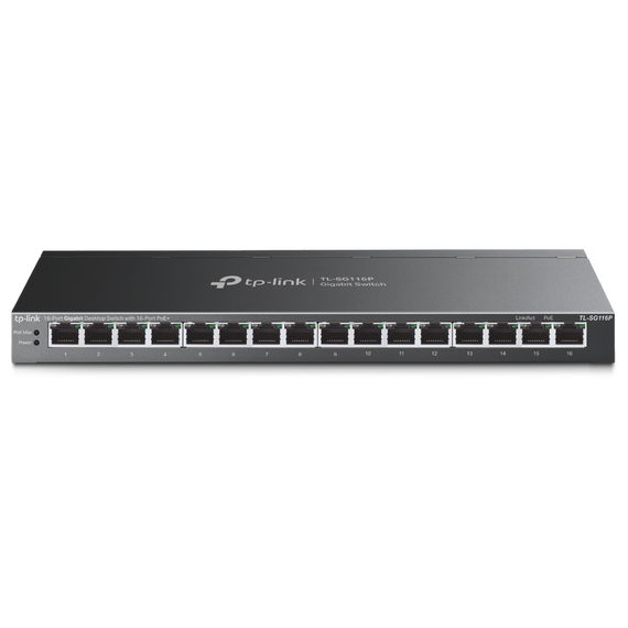 Comutator PoE TP-LINK TL-SG116P, IEEE 802.3af/at