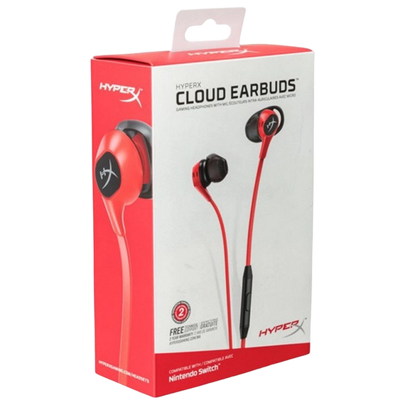 Căști gaming HyperX Cloud Earbuds II, Cu fir, Roșu, 5 image