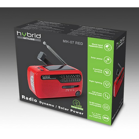 Boxă portabilă MUSE MH-07 RED, Roșu, 3 image