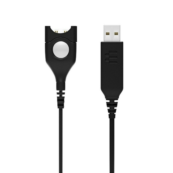 Cablu audio EPOS USB-ED 01, USB Type-A - ED (deconectare ușoară), Negru, 4 image