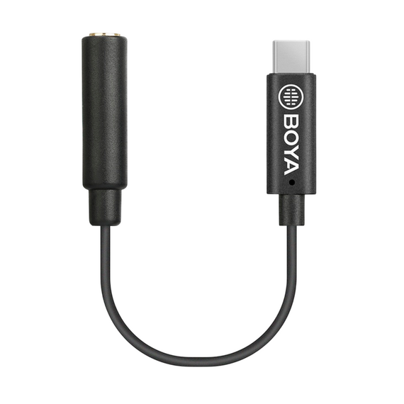 Audio Adaptor Boya BY-K4, USB Type-C - 3.5 mm, 0,06m, Negru, 3 image