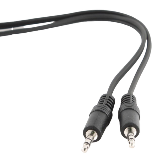 Audio Cable Cablexpert CCA-404-2M, 3.5mm 3-pin (M) - 3.5mm 3-pin (M), 2m, Negru, 3 image