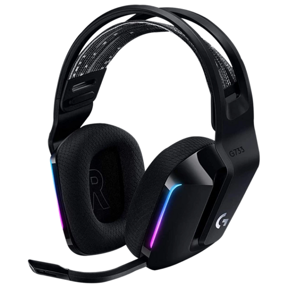 Căști gaming Logitech G733, Wireless/Cu fir, Negru, 4 image