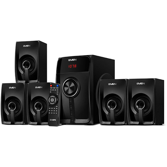 Boxe pentru calculator 5.1 SVEN HT-202, Negru, 2 image