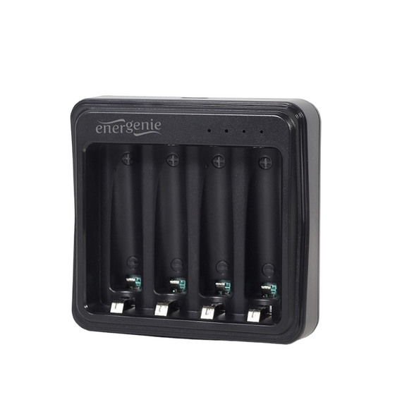 Energenie Încărcător Acumulatori Gembird BC-USB-03, Negru