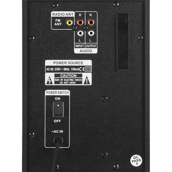 Sistem audio 2.1 CH SVEN MS-1821, Negru, 5 image