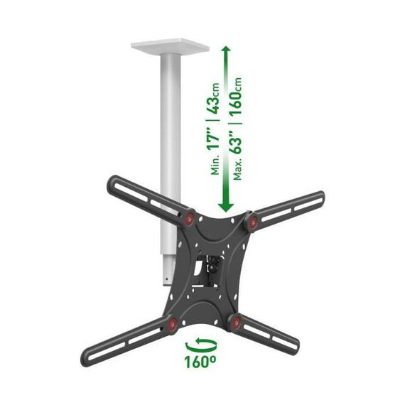 Suport TV tavan Full-motion BARKAN 4500L, Negru, 4 image