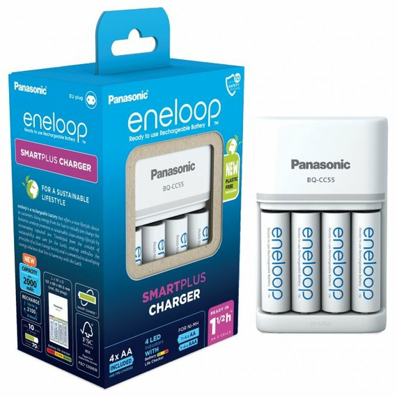 Încărcător Acumulatori Panasonic K-KJ55MCD40E, Alb, 2 image