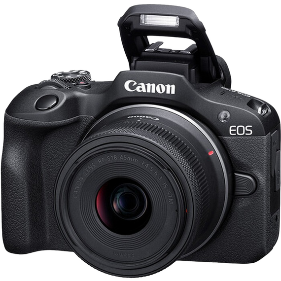 Aparat Foto Mirrorless Canon EOS R100 & RF-S 18-45mm f/4.5-6.3 IS STM & RF-S 55-210mm f/5-7.1 IS STM KIT, 3 image