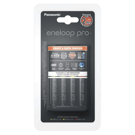 Încărcător Acumulatori Panasonic K-KJ55HCD40E, Negru