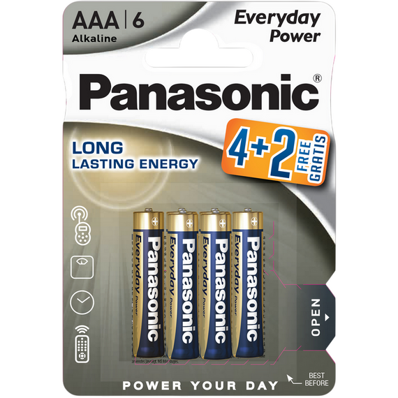 Baterii Panasonic LR03REE, AAA, 6buc.