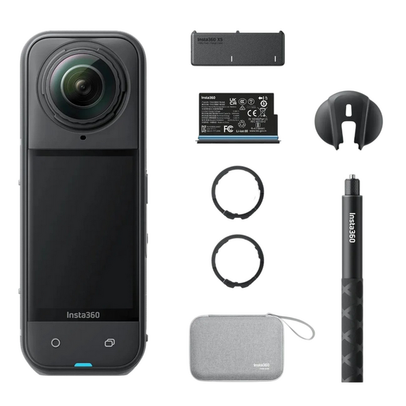 Cameră Video Sport Insta360 X5 Essentials Bundle, Negru