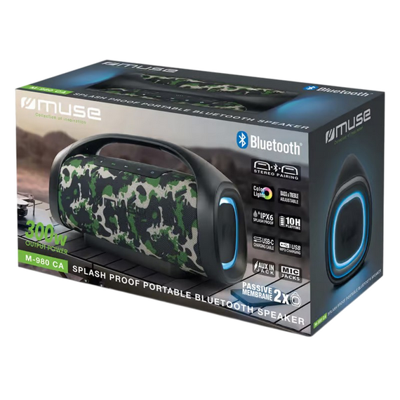 Boxă portabilă MUSE M-980 CA, Camuflaj, 3 image
