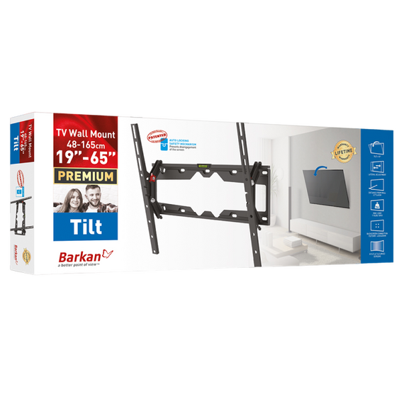 Suport înclinat pe perete BARKAN E310+, Negru, 3 image