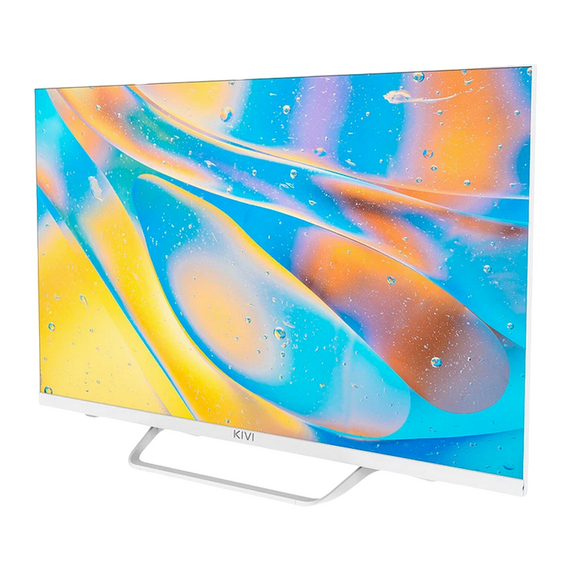 32" LED SMART TV KIVI 32F760QW, 1920x1080 FHD, Android TV, Alb, 2 image