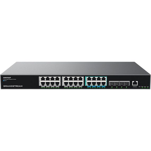 Comutator PoE Grandstream GWN7822P, 8x PoE++(802.3bt), 16x PoE+ (802.3at)