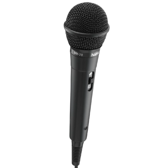 Microfon Karaoke HAMA 46020 DM-20, Cu fir, Negru, 3 image