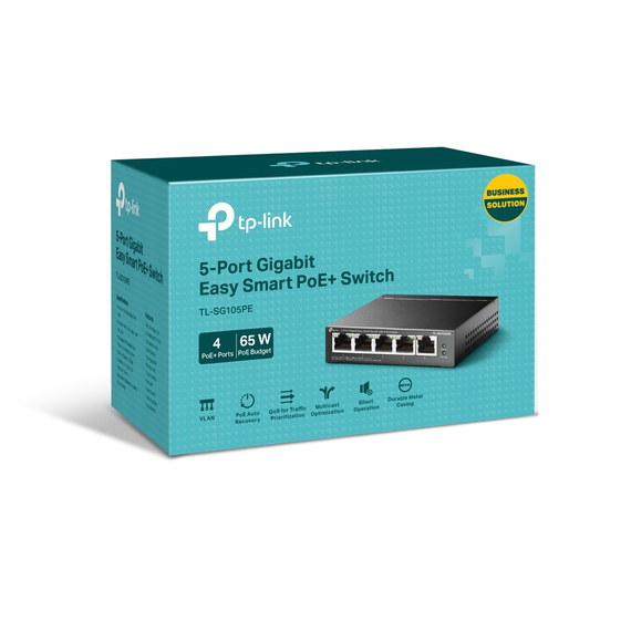 Comutator PoE TP-LINK TL-SG105PE, 4x IEEE 802.3af/at, 2 image