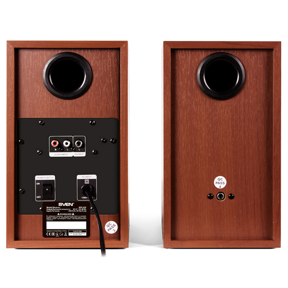 Boxe pentru calculator 2.0 SVEN SPS-612, Lemn, 3 image