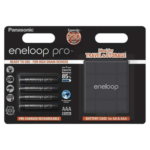 Baterii Panasonic BK-4HCDEC4CP, AAA, 930mAh, 4buc.