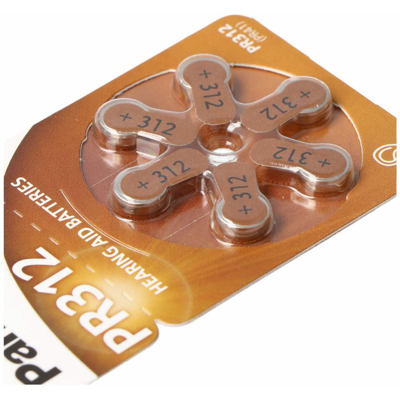 Baterii rotunde Panasonic PR-312, PR312 (PR41), 170mAh, 6buc., 2 image