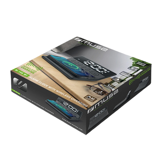 Ceas cu alarmă MUSE M-168 WI, Negru, 3 image