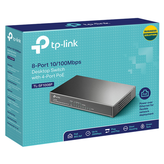 Comutator PoE TP-LINK TL-SF1008P, 4x IEEE 802.3af/at, 3 image