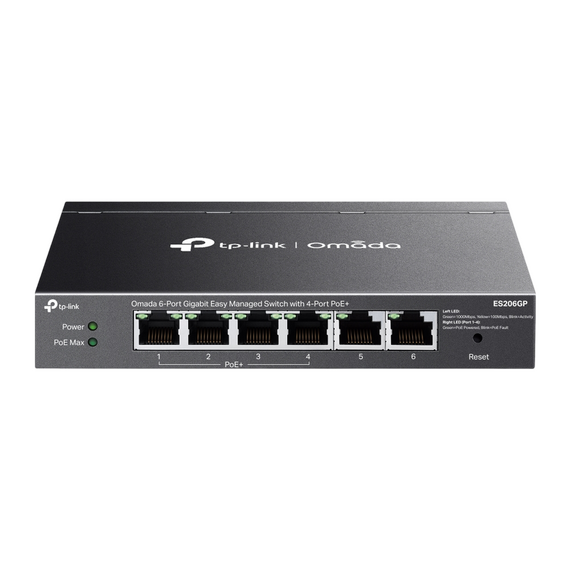 Comutator PoE TP-LINK ES206GP, 4x IEEE 802.3af/at PoE+
