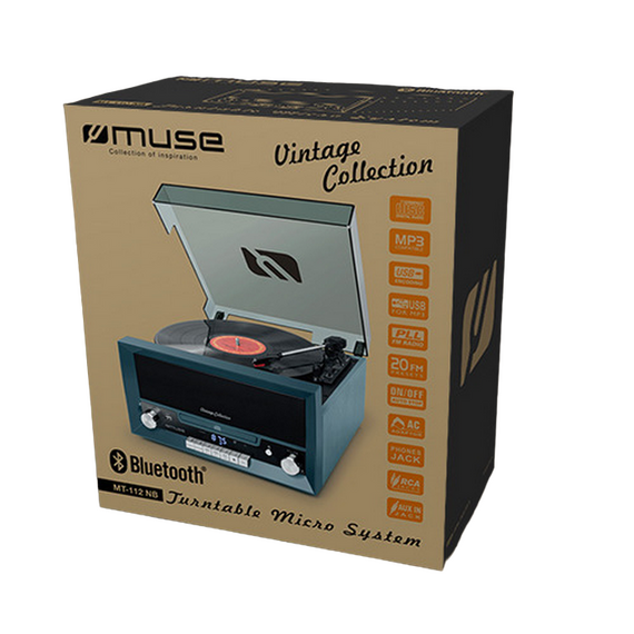 Sistem audio MUSE MT-112 NB, Negru, 3 image