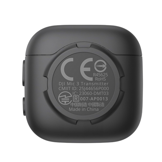 Microfon portabil pentru înregistrare vocală DJI Mic 3 Transmitter, Fără fir, Negru, 2 image
