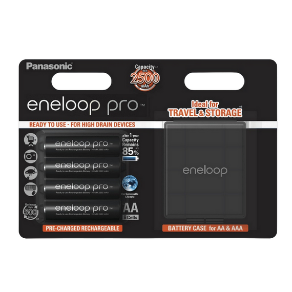 Baterii Panasonic BK-3HCDEC4CP, AA, 2500mAh, 4buc.