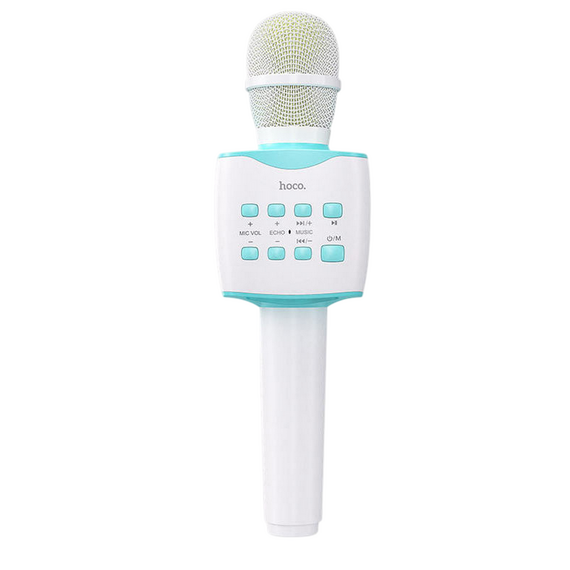 Microfon Karaoke Hoco BK5, Fără fir, Albastru