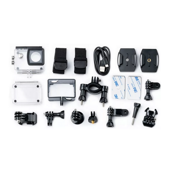 Cameră Video Sport SJCAM SJ4000 WiFi, Argintiu, 2 image