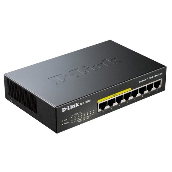 Comutator PoE D-Link DGS-1008P, 4x IEEE 802.3af, 2 image