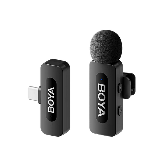 Microfon portabil pentru înregistrare vocală Boya BY-V10 V2.0, Fără fir, Negru