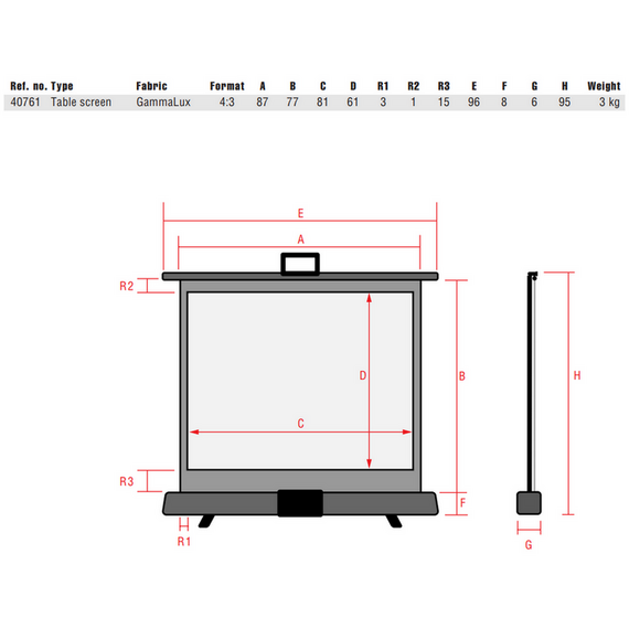 Ecran de proiectie Reflecta Ultra Portable 40761, 4:3, 2 image