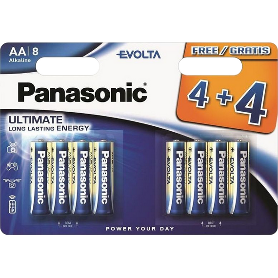 Baterii Panasonic LR03EGE, AAA, 8buc.