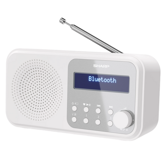 Radio portabil Sharp DR-P420WHV01, Alb, 2 image