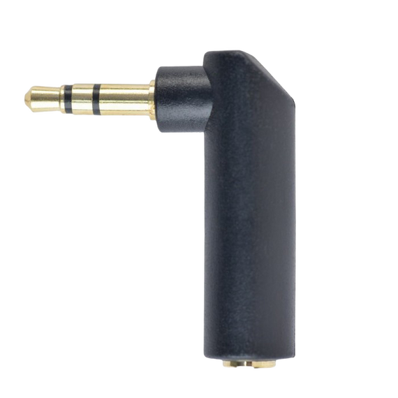 Audio Adaptor Cablexpert A-3.5M-3.5FL, 3.5mm 3-pin (F) - 3.5mm 3-pin (M), Negru, 3 image