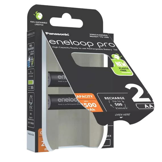 Baterii Panasonic BK-3HCDE/2CP, AA, 2500mAh, 2 buc., 2 image