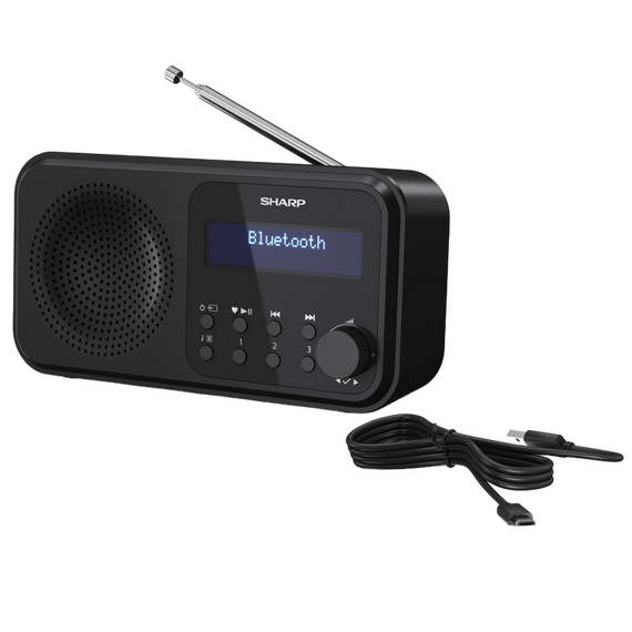 Radio portabil Sharp DR-P420BKV01, Negru, 2 image