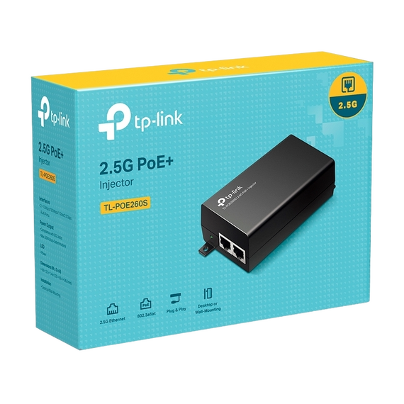Injector PoE TP-LINK PoE260S, 802.3af/at PoE, 2 image