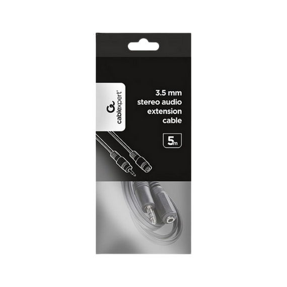 Cablu audio Cablexpert CCA-423-2M, 3.5mm 3-pin (F) - 3.5mm 3-pin (M), 2m, Negru, 2 image