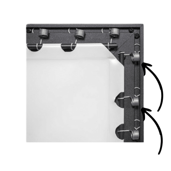 Ecran de proiecţie cu rama fixa Sopar # 8302VC-RN, 136", 16:9, 3 image