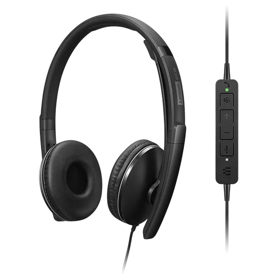 Căști Lenovo ANC Headset Gen 2 Teams, Negru, 2 image