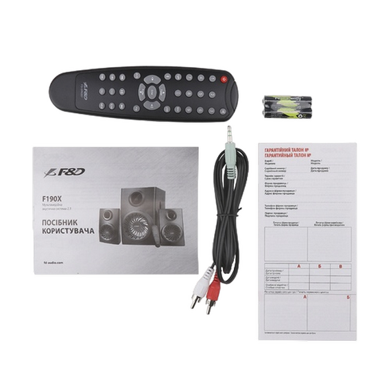 Sistem audio 2.1 CH F&D F190X, Negru, 3 image